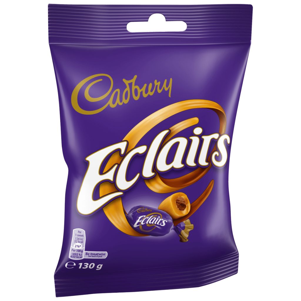 Cadbury Eclairs Chocolate Sweets Bag 130 g