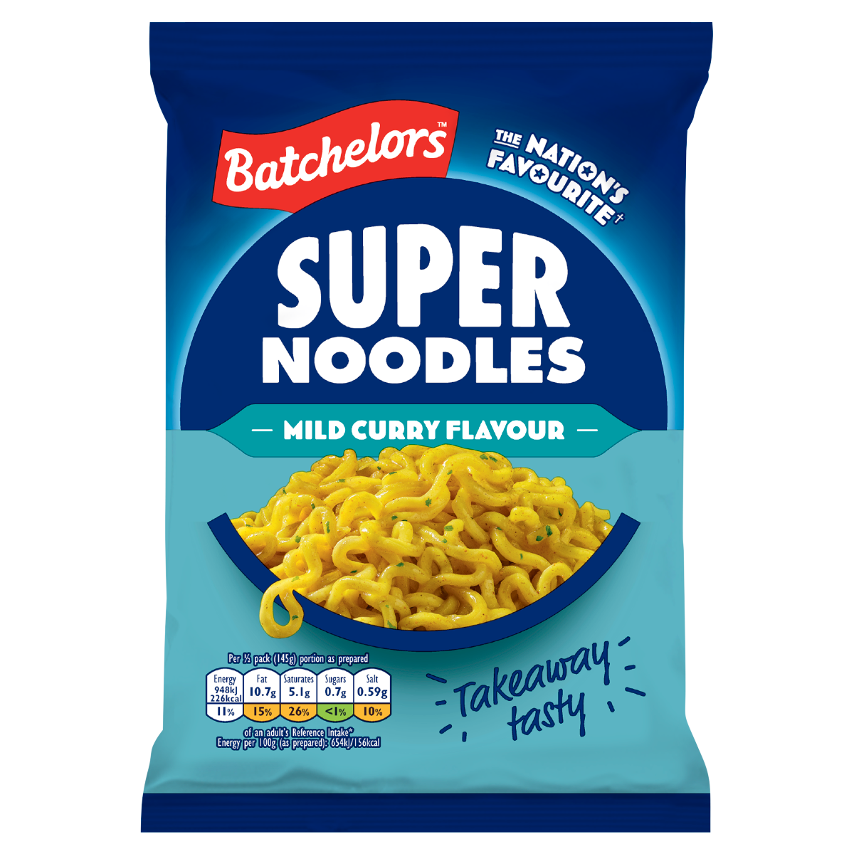 Batchelors Mild Curry Flavour Super Noodles 90g