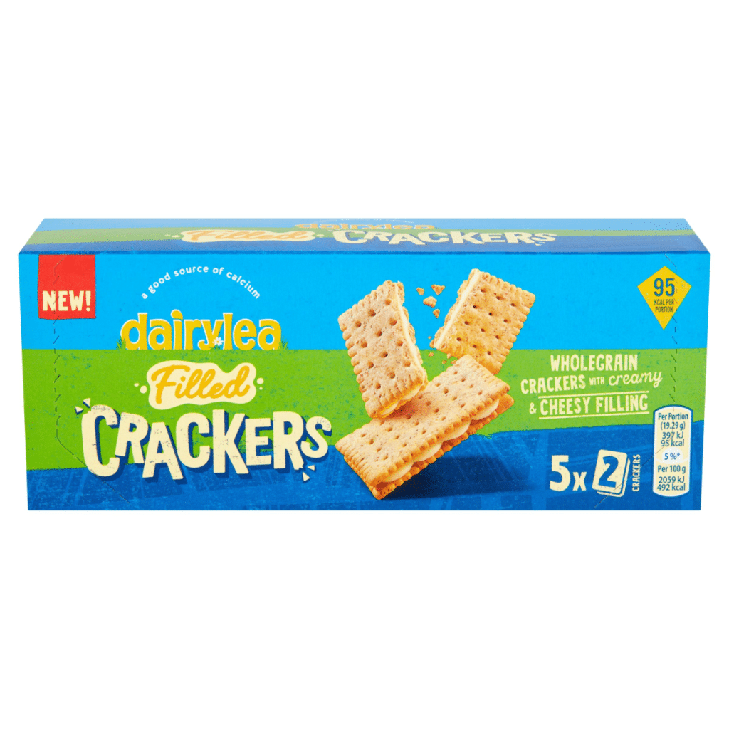 Dairylea Filled Cheese Crackers 5 pack Multipack (5 x 19.3g) 96.4 g