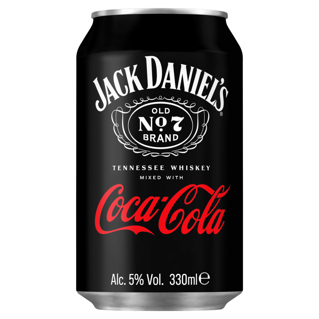 Jack Daniel’s Old No. 7 Brand Tennessee Whiskey Mixed with Coca-Cola 330ml