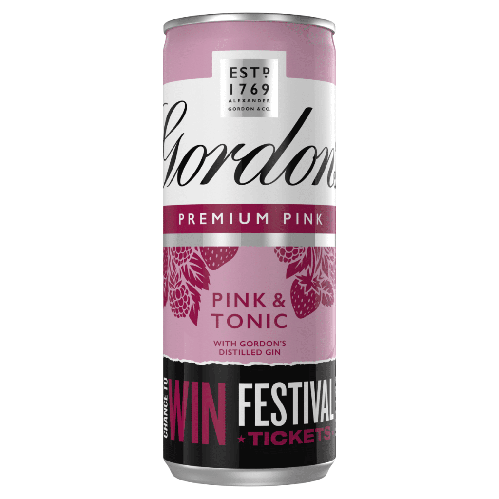 Gordon’s Premium Pink Gin & Tonic 5% vol 250ml Can