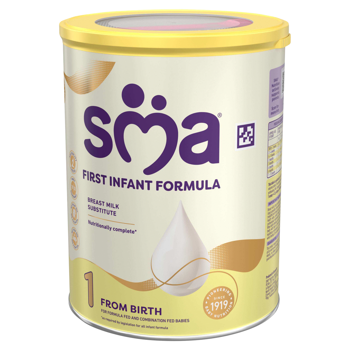 SMA 1 from Birth First Infant Milk 800g