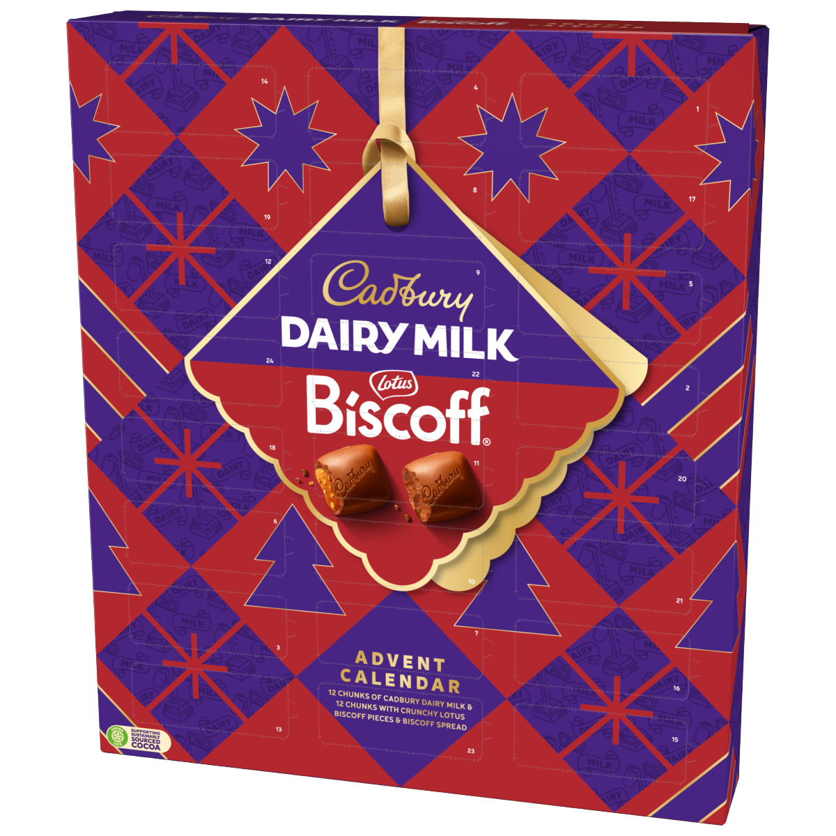 Cadbury Dairy Milk Biscoff Chocolate Christmas Advent Calendar 236 g