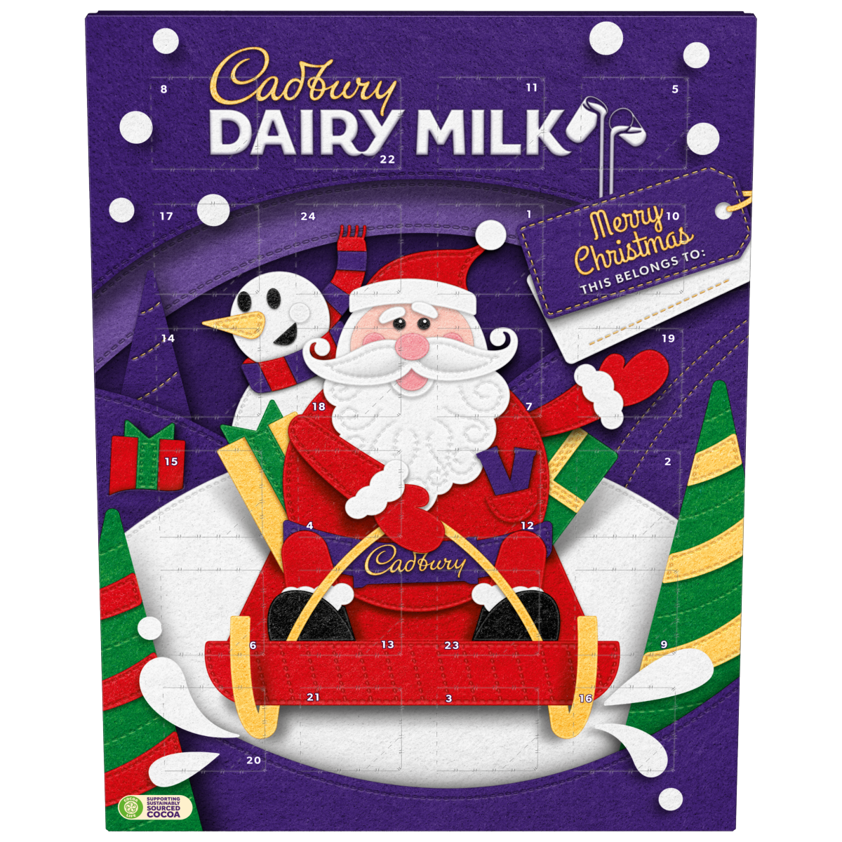 Cadbury Dairy Milk Chocolate Christmas Advent Calendar 90 g