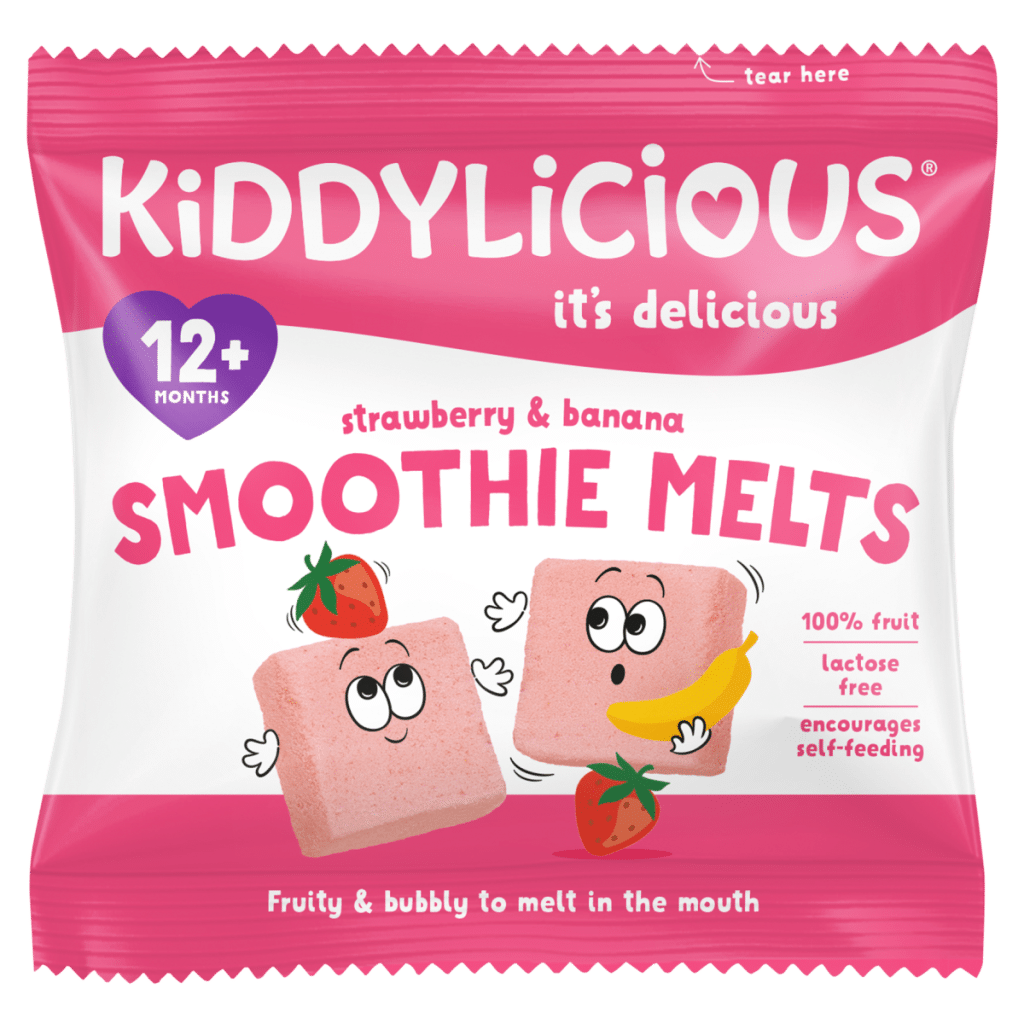 Kiddylicious Strawberry & Banana Smoothie Melts 12+ Months 6g