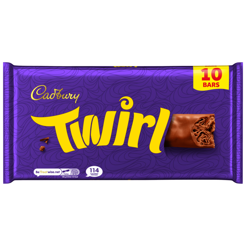 Cadbury Twirl Chocolate Bar 10 Pack Multipack (10×21.5g) 215 g