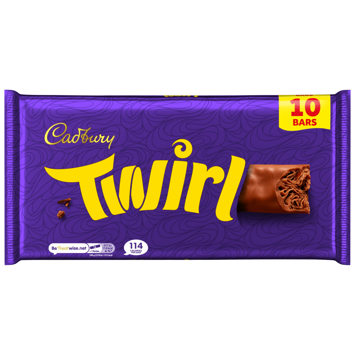 Cadbury Twirl Chocolate Bar 10 Pack Multipack (10×21.5g) 215 g