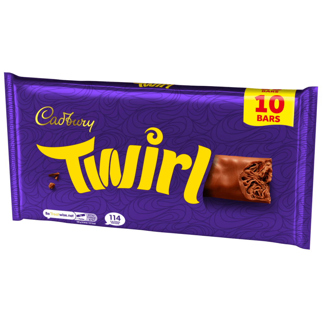 Cadbury Twirl Chocolate Bar 10 Pack Multipack (10×21.5g) 215 g