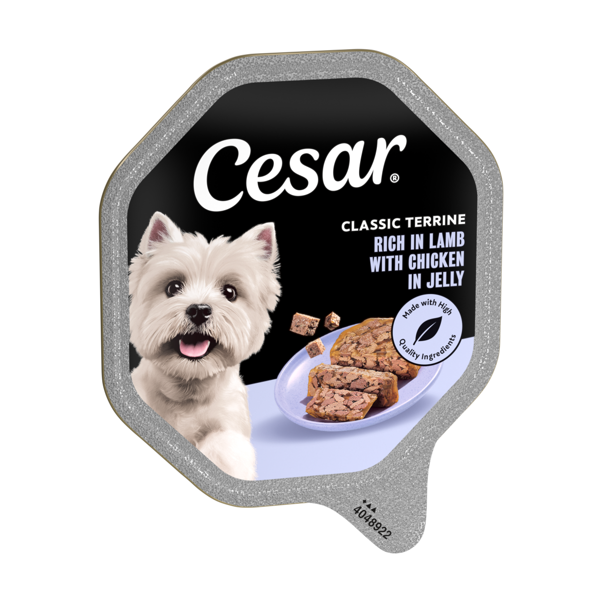 Cesar Classic Terrine Wet Dog Food tray Lamb & Chicken in Loaf 150g