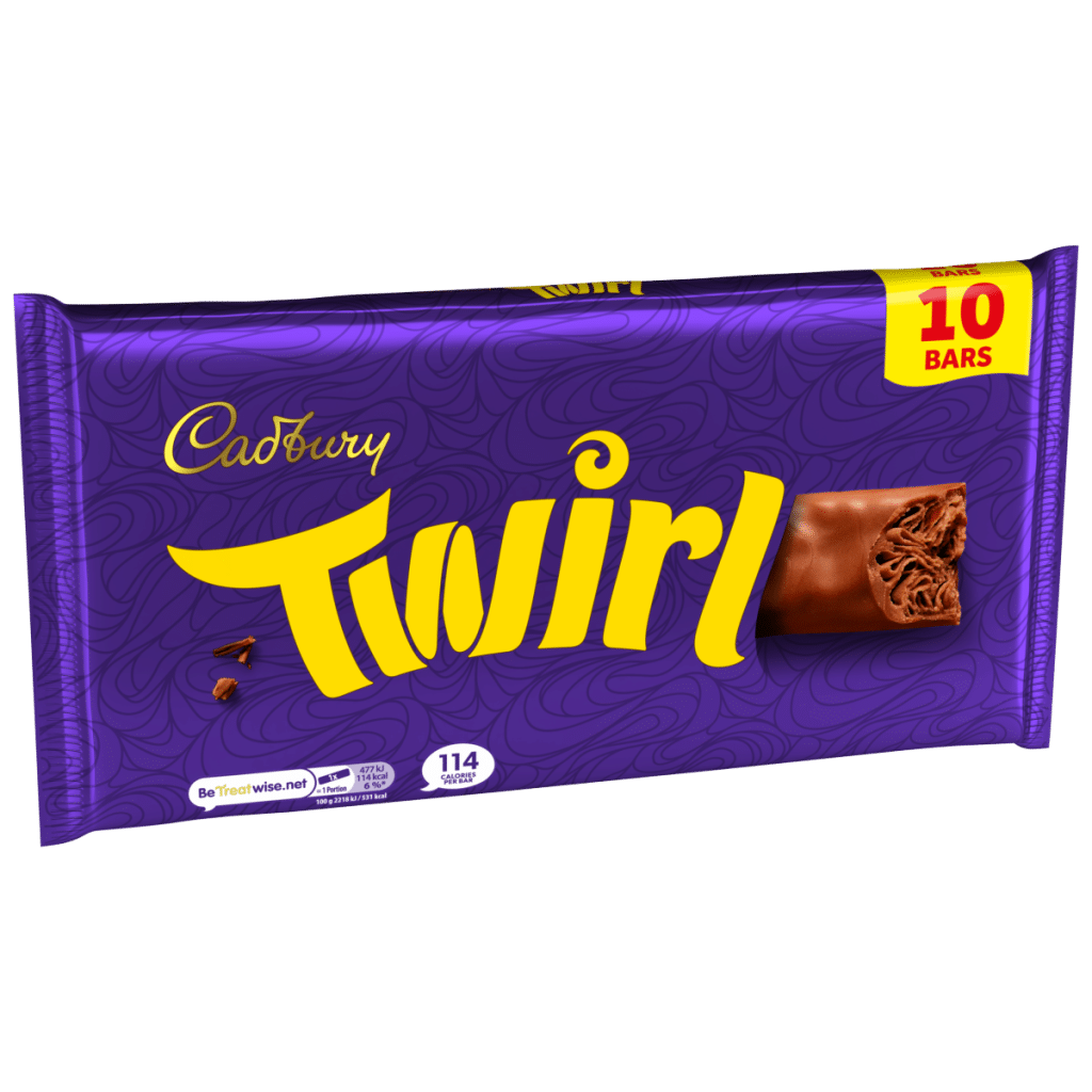 Cadbury Twirl Chocolate Bar 10 Pack Multipack (10×21.5g) 215 g