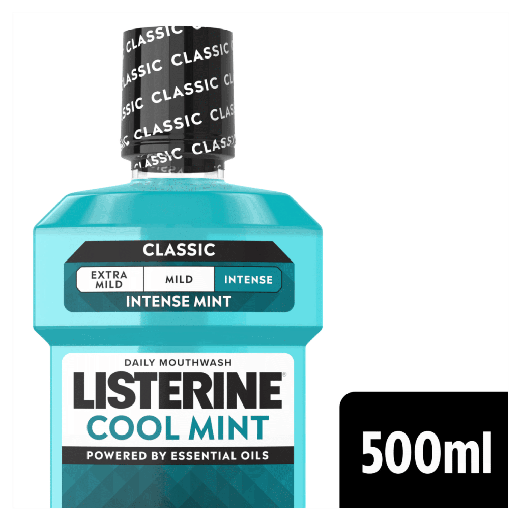Listerine Cool Mint Intense Taste Classic Mouthwash 500ml
