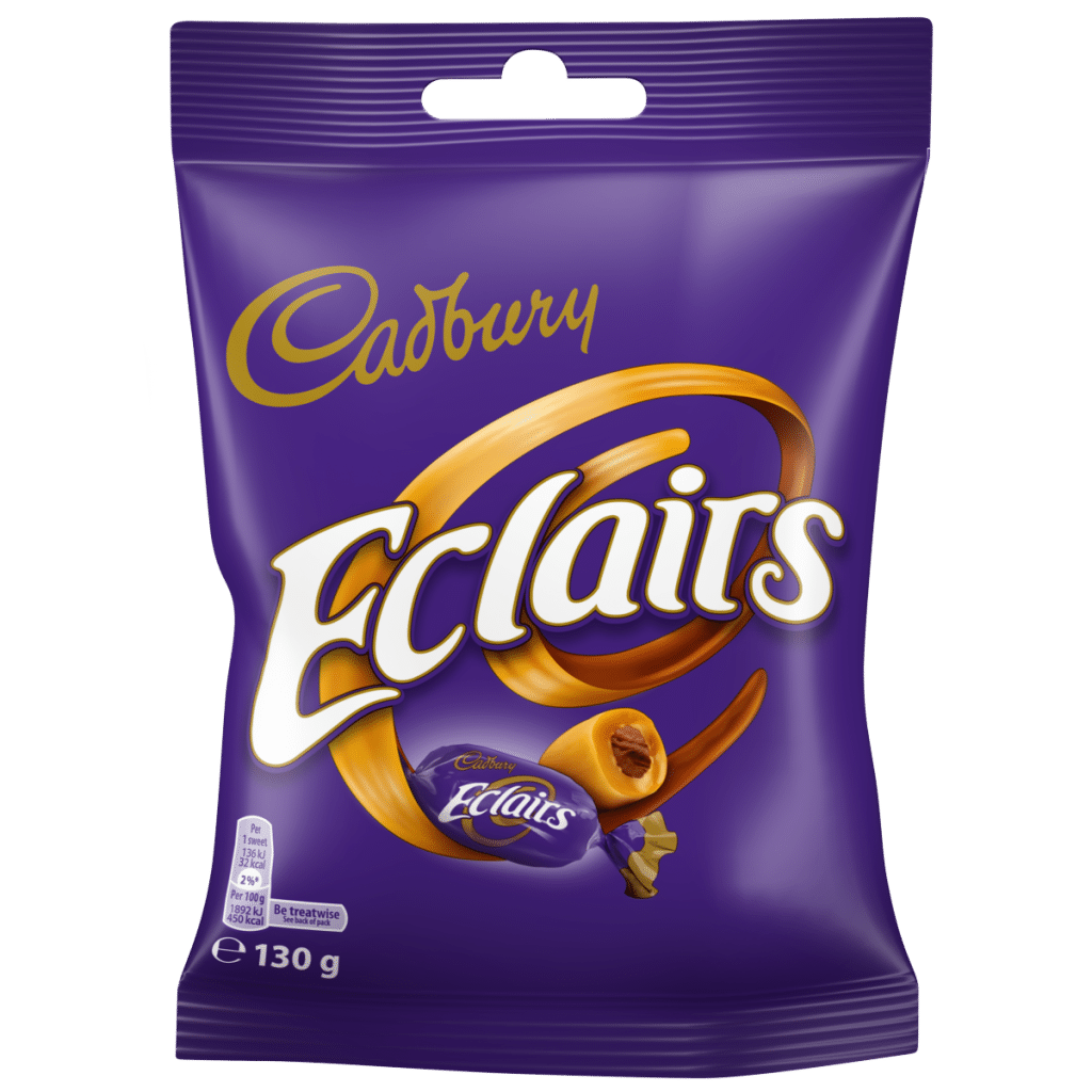 Cadbury Eclairs Chocolate Sweets Bag 130 g