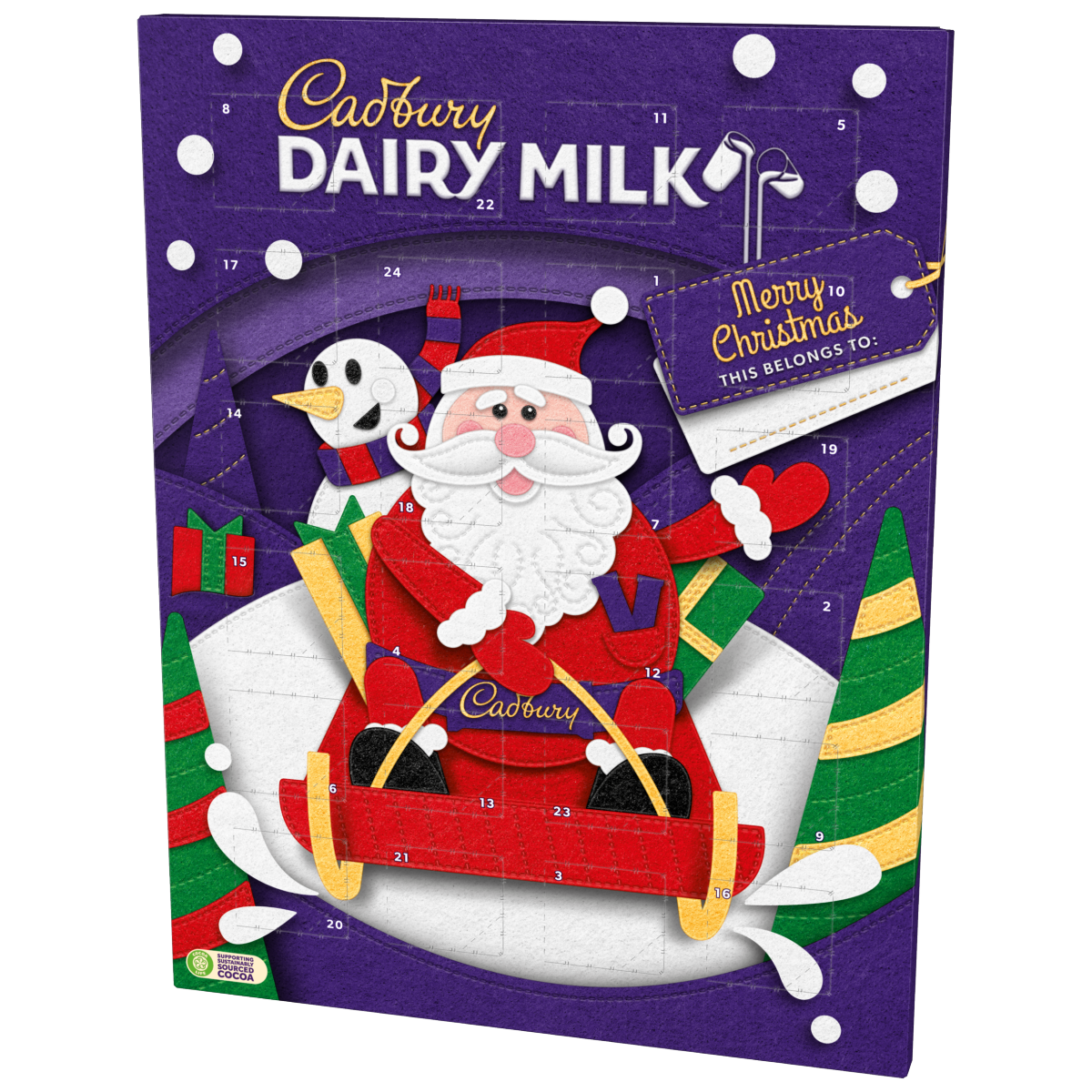 Cadbury Dairy Milk Chocolate Christmas Advent Calendar 90 g