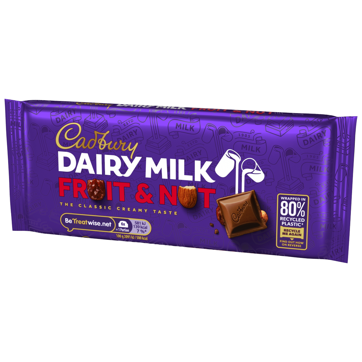 Cadbury Dairy Milk Fruit and Nut Chocolate Bar 110 g