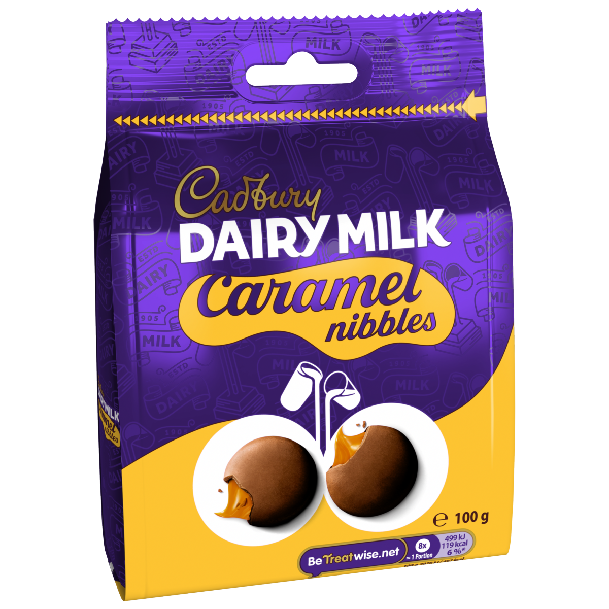 Cadbury Dairy Milk Caramel Nibbles Chocolate bag 100 g