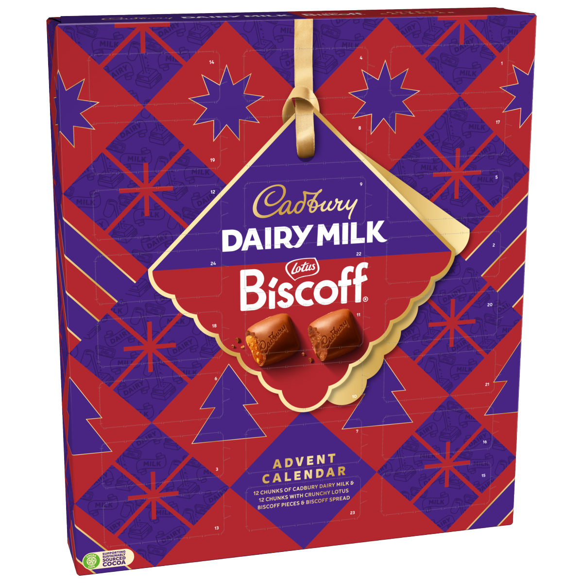 Cadbury Dairy Milk Biscoff Chocolate Christmas Advent Calendar 236 g
