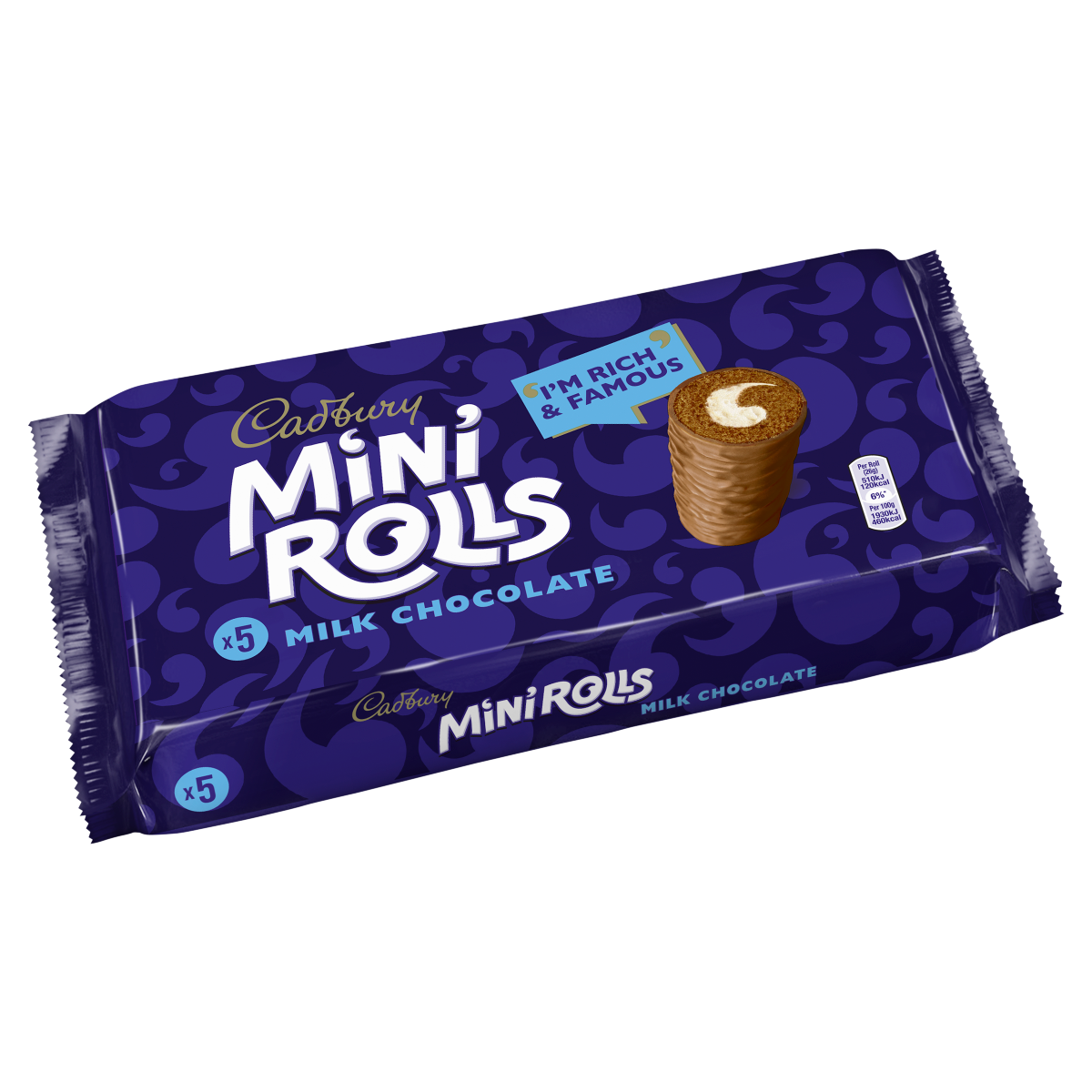 Cadbury 5 Milk Chocolate Mini Rolls