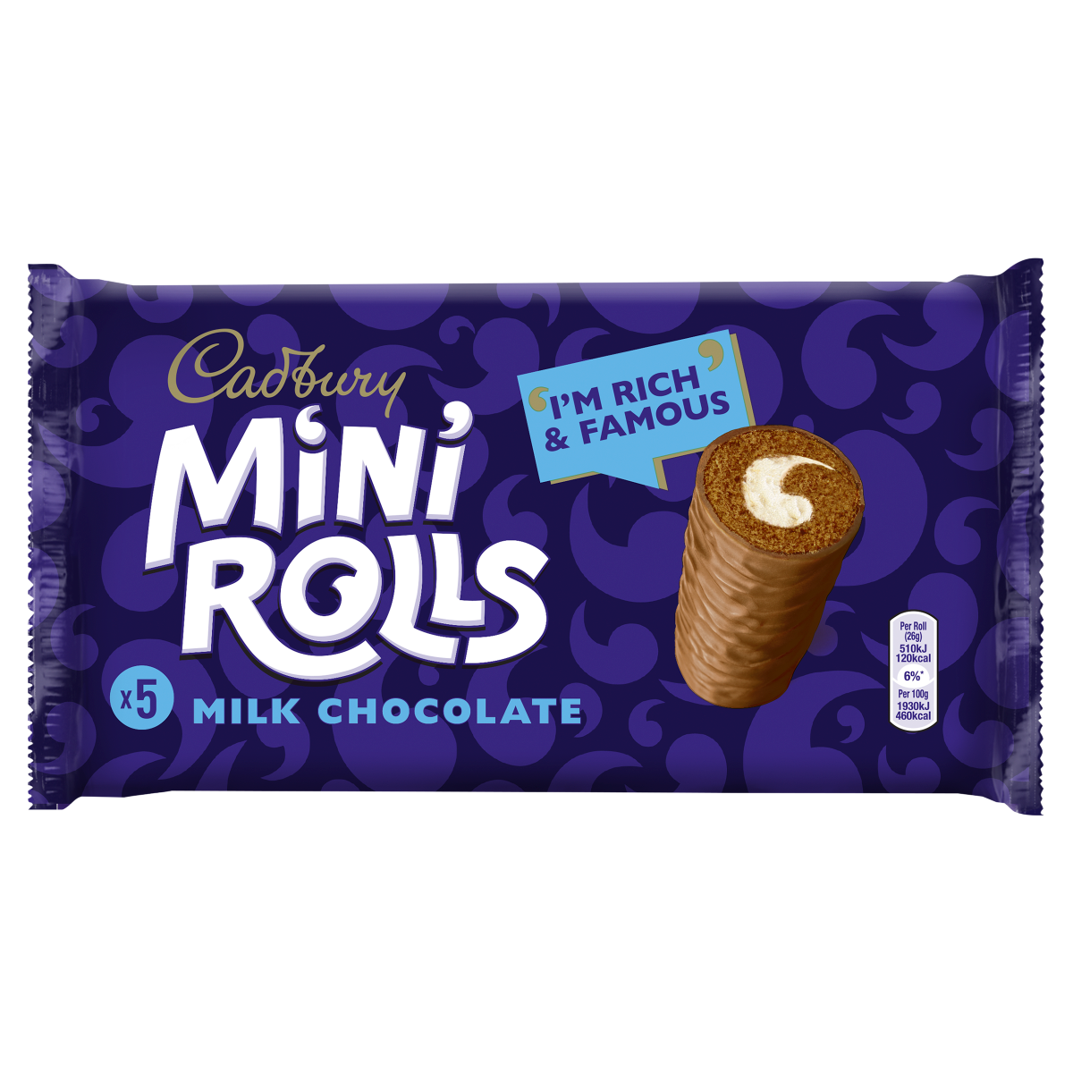 Cadbury 5 Milk Chocolate Mini Rolls
