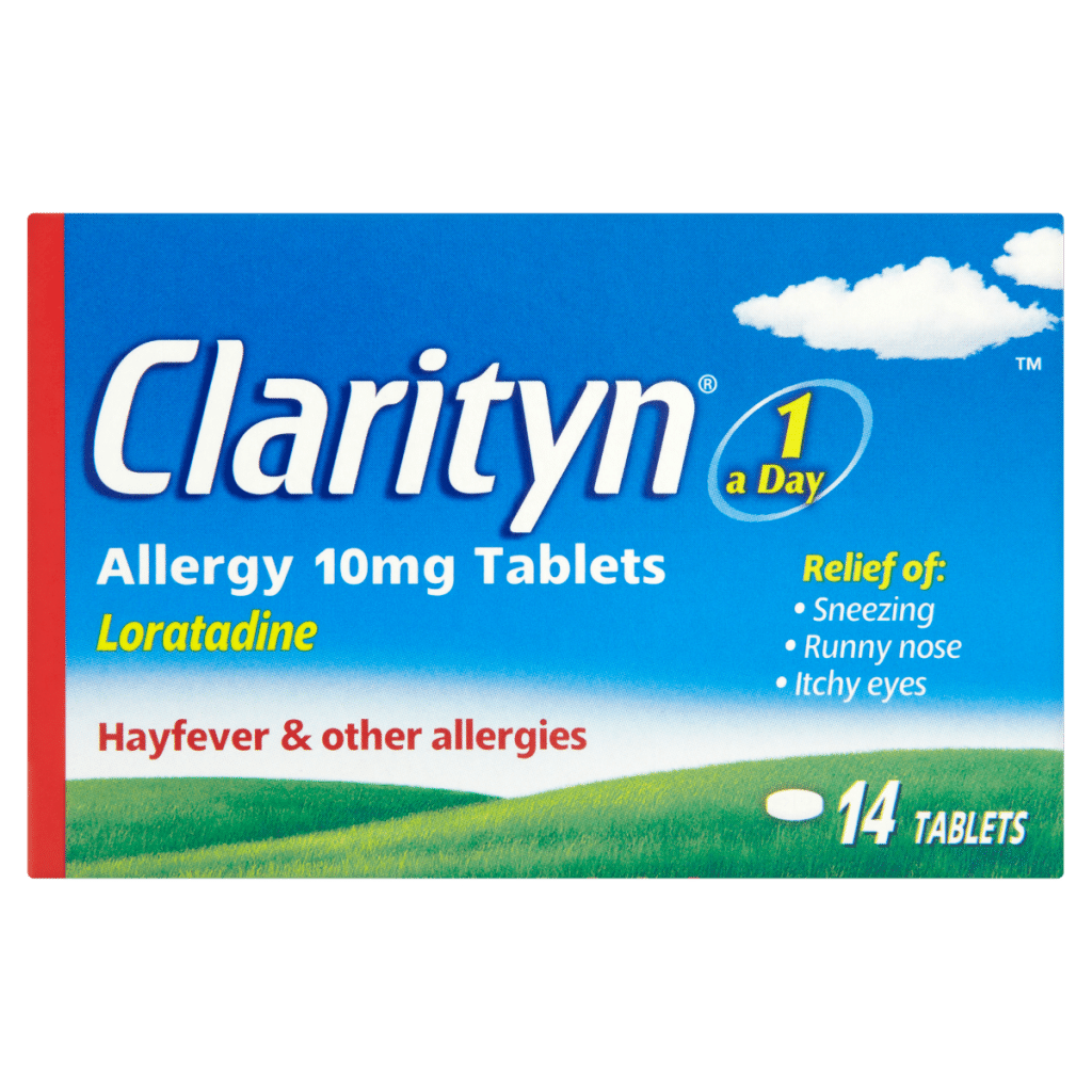 Clarityn Allergy Tablets 10mg Loratadine for Allergy and Hayfever Relief – 14 Tablets