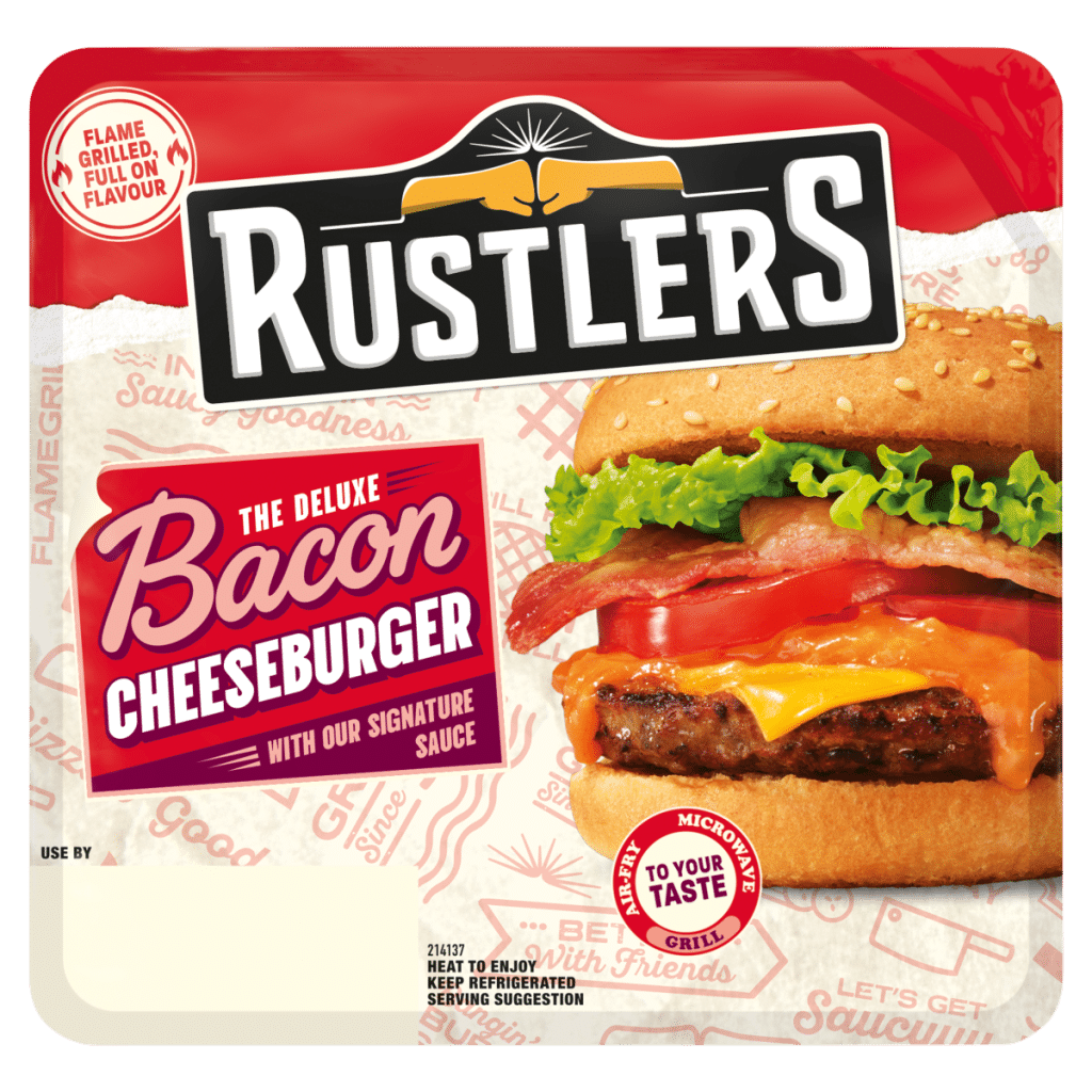 Rustlers The Deluxe Bacon Cheeseburger 191g
