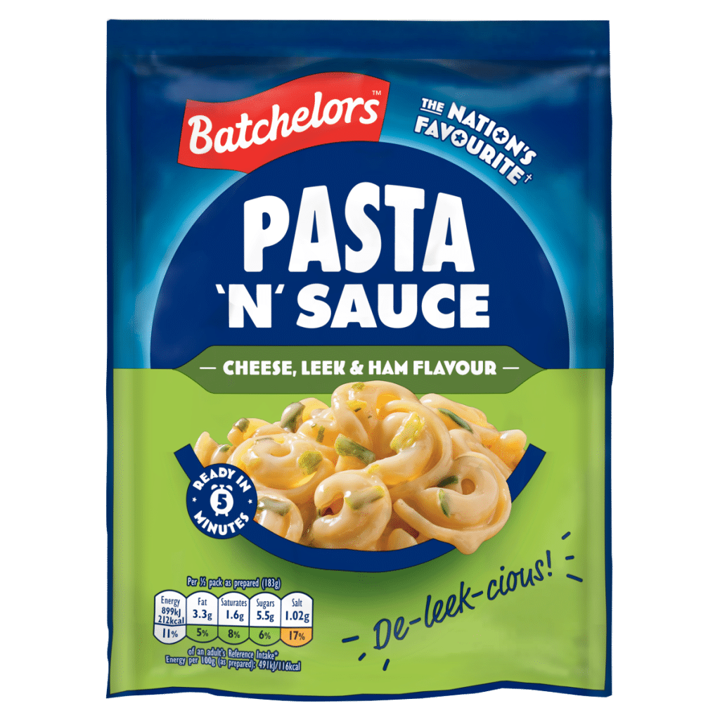 Batchelors Pasta ‘N’ Sauce Cheese, Leek & Ham Flavour 99g