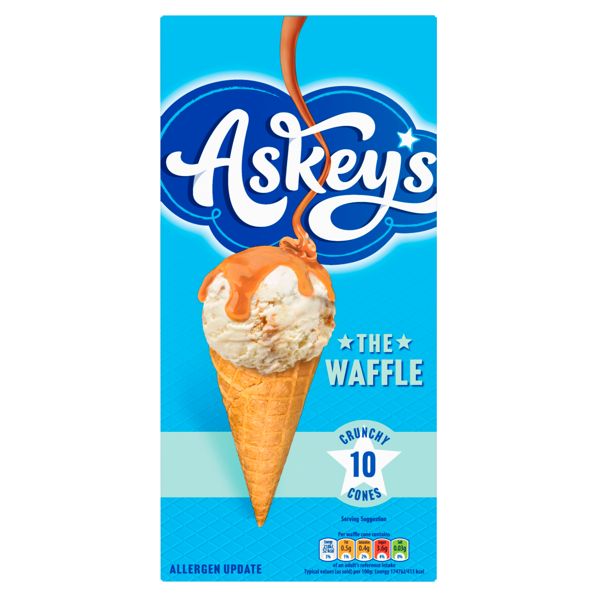 Askey’s The Waffle 10 Crunchy Cones