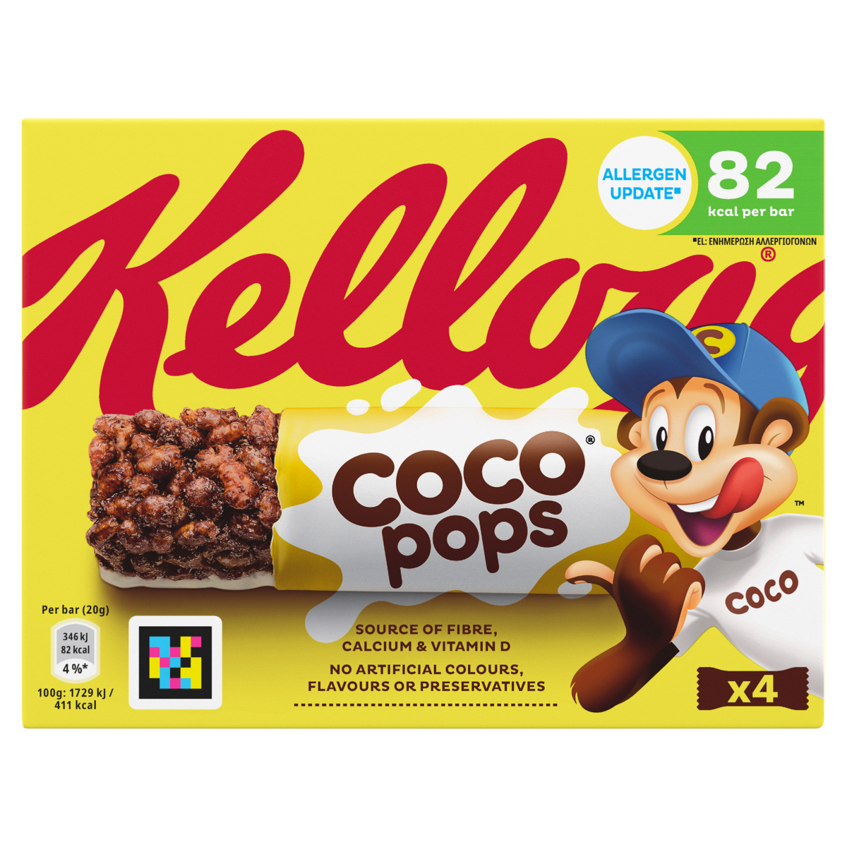 Kellogg’s Coco Pops 4 x 20g (80g)