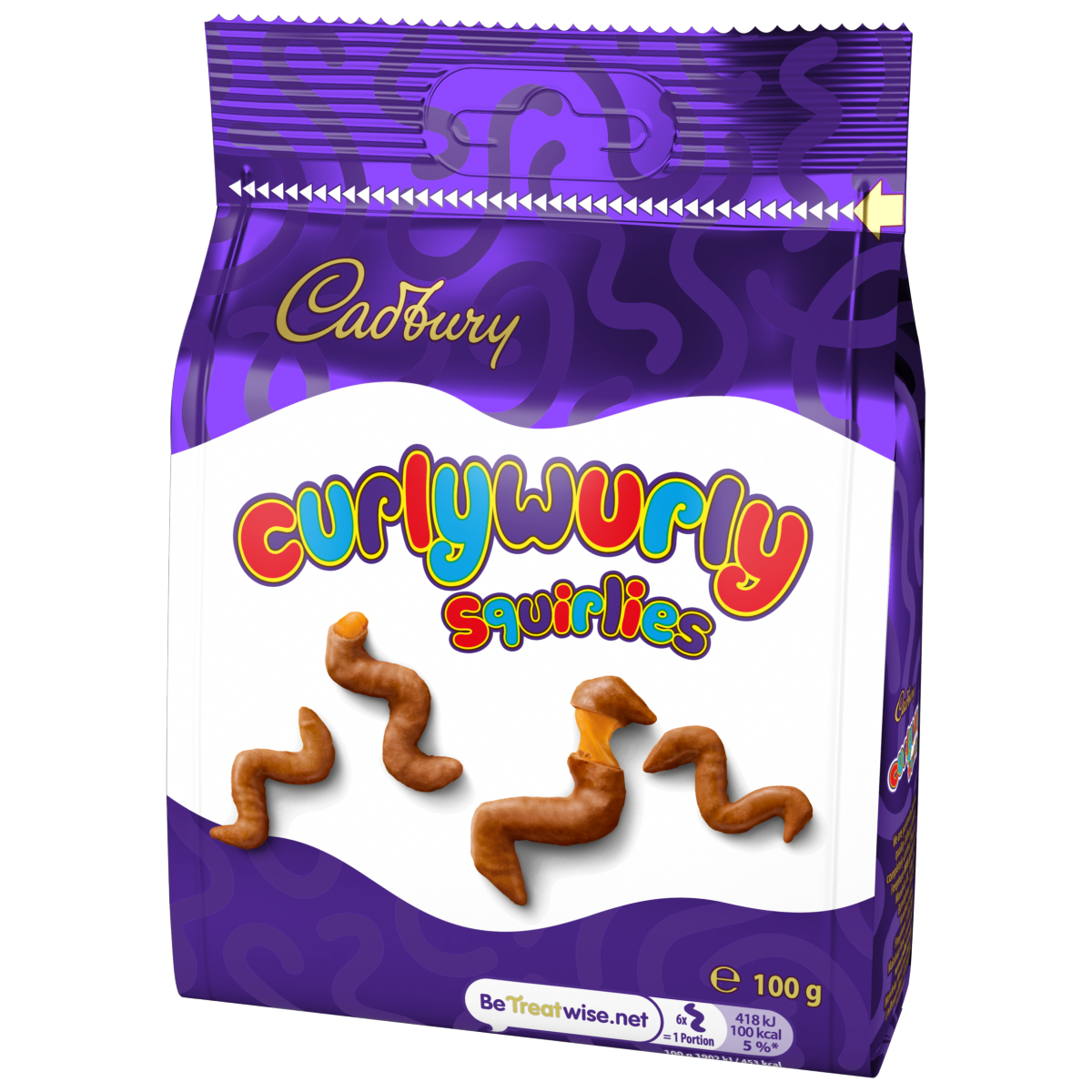 Cadbury Curly Wurly Squirlies Chocolate Bag 100g
