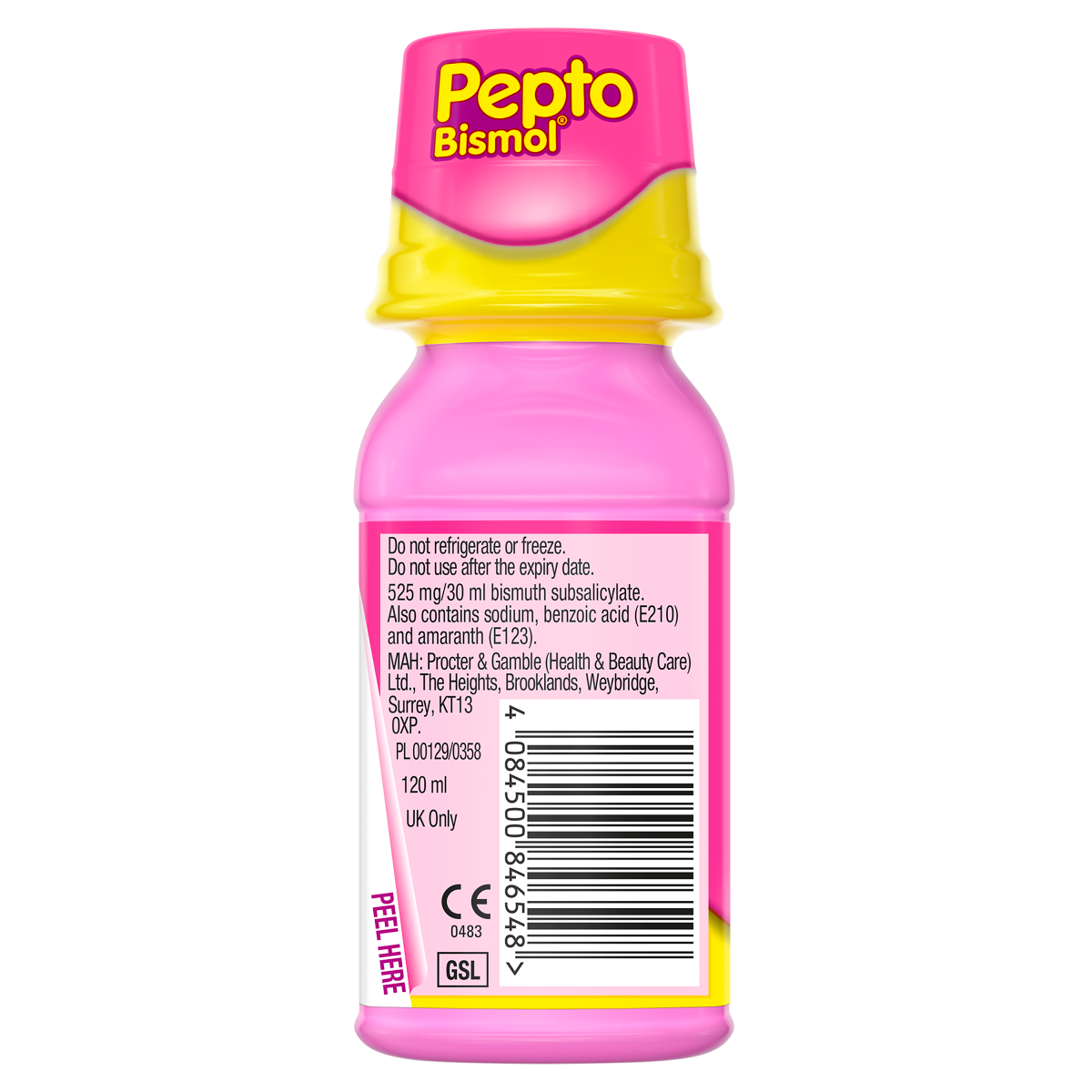 Pepto-Bismol For Nausea, Heartburn, Indigestion, Upset Stomach and Diarrhoea, 5 Symptom Relief 120ml