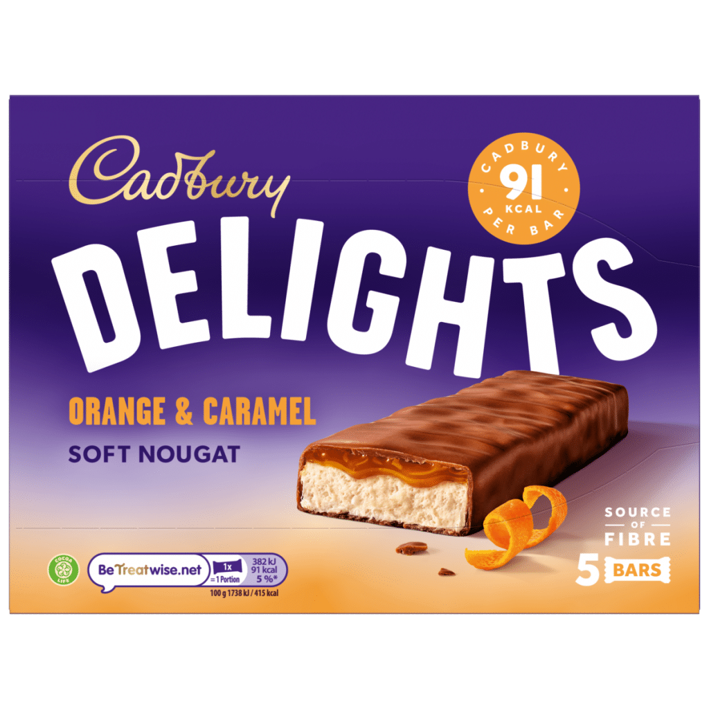 Cadbury Delights Chocolate Orange & Caramel Multipack 110 g