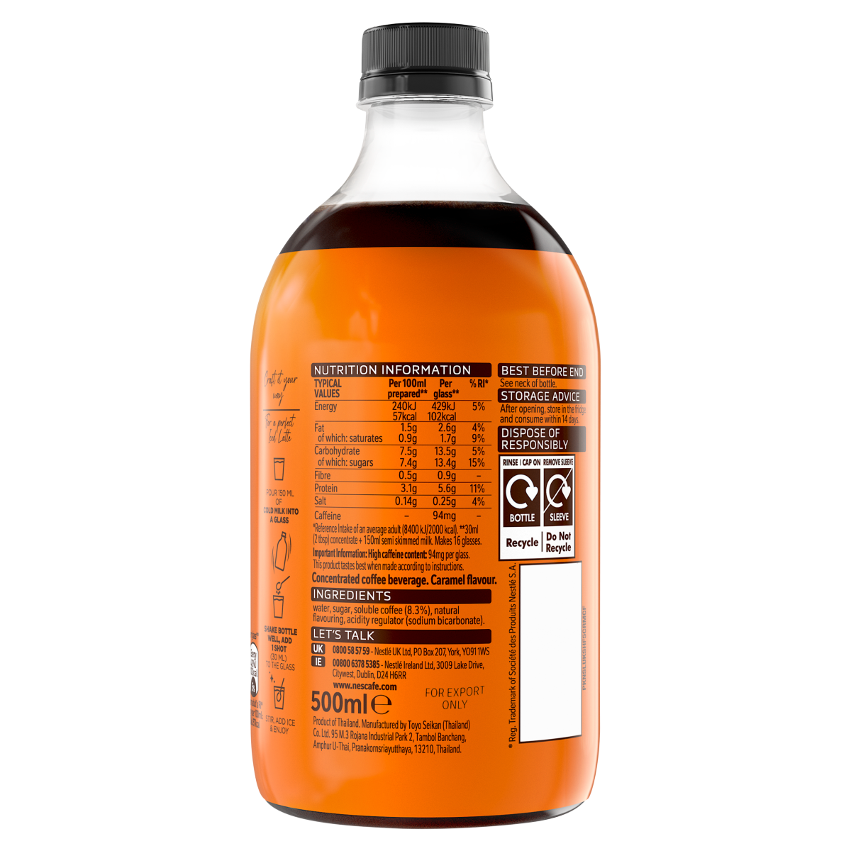 Nescafé Espresso Concentrated Iced Caramel Flavour 500ml
