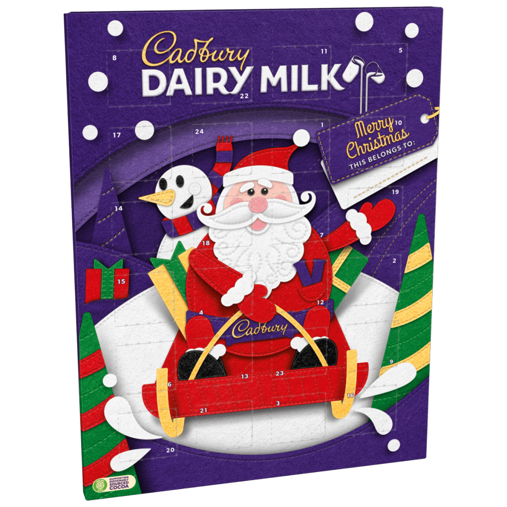 Cadbury Dairy Milk Chocolate Christmas Advent Calendar 90 g