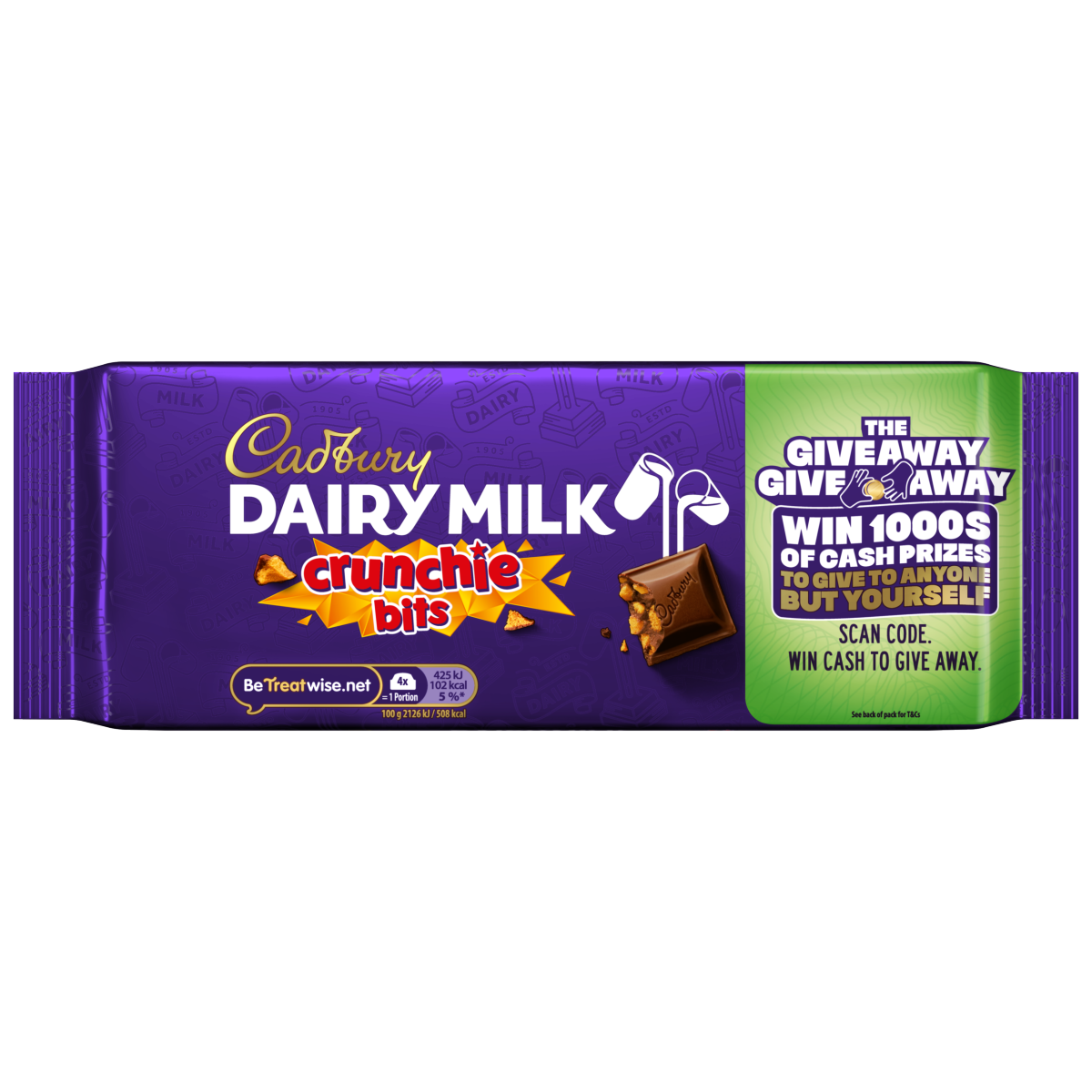 Cadbury Dairy Milk Crunchie Bits Chocolate Bar 180g