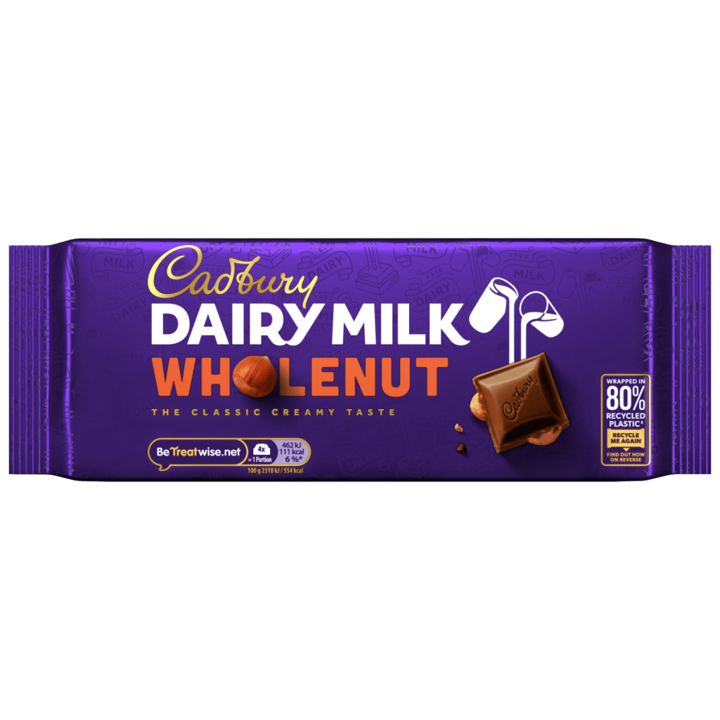 Cadbury Dairy Milk Wholenut Chocolate Bar 180 g