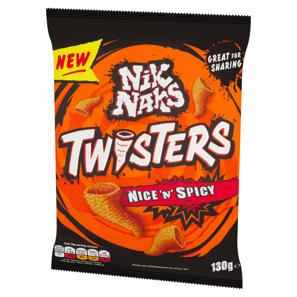 Nik Naks Twisters Nice ‘N’ Spicy 130g