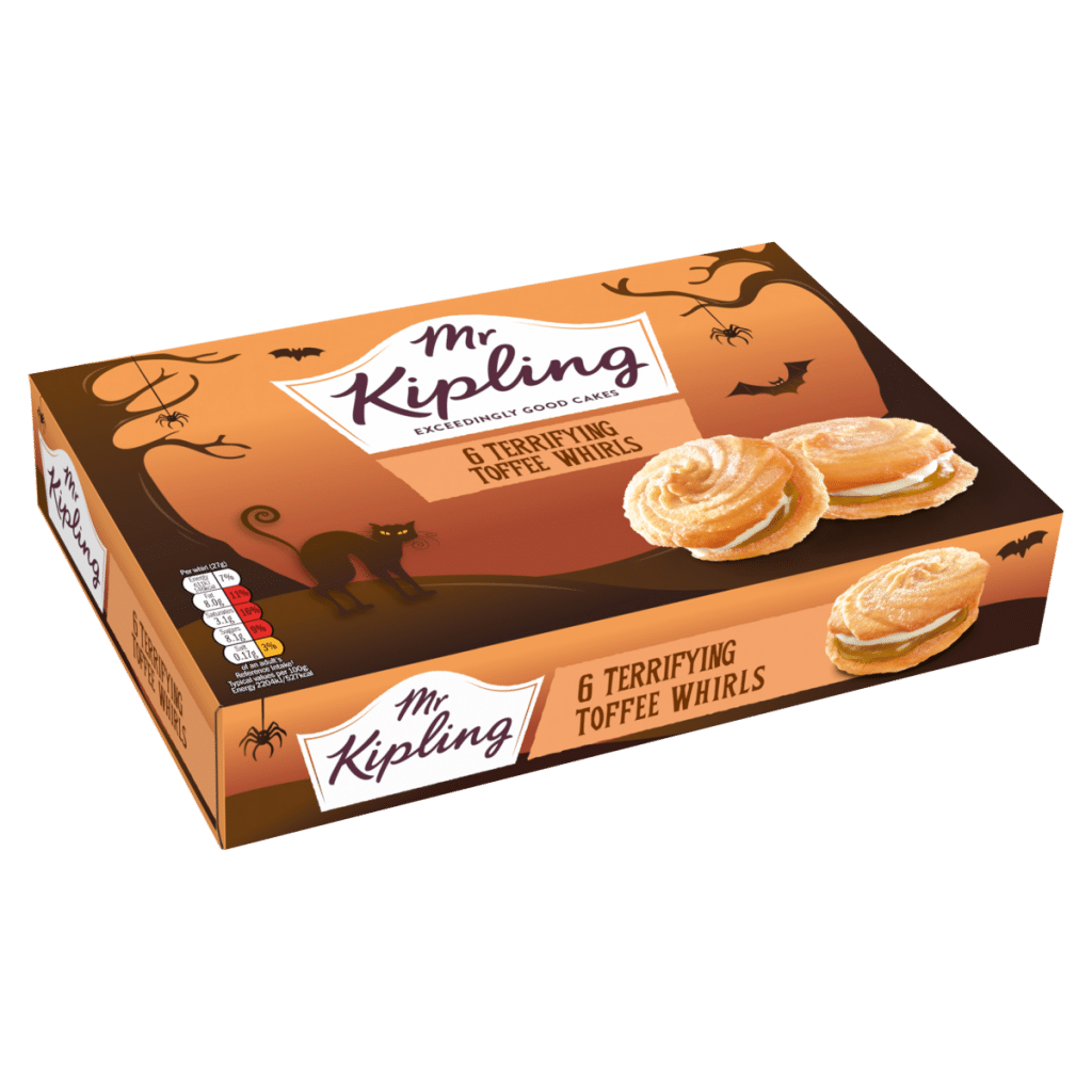 Mr Kipling 6 Terrifying Toffee Whirls