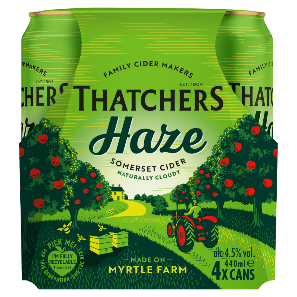 Thatchers Haze Somerset Cider 4 x 440ml