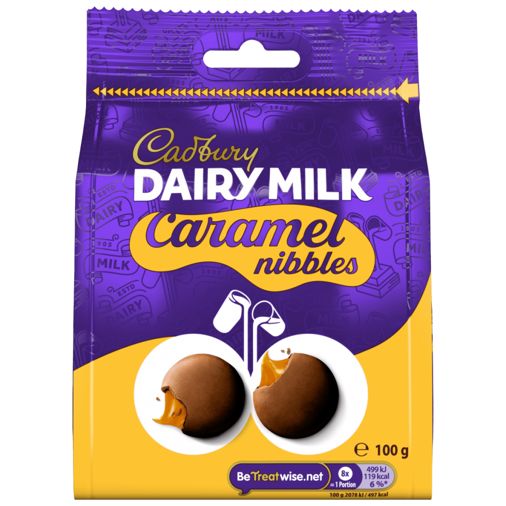 Cadbury Dairy Milk Caramel Nibbles Chocolate bag 100 g