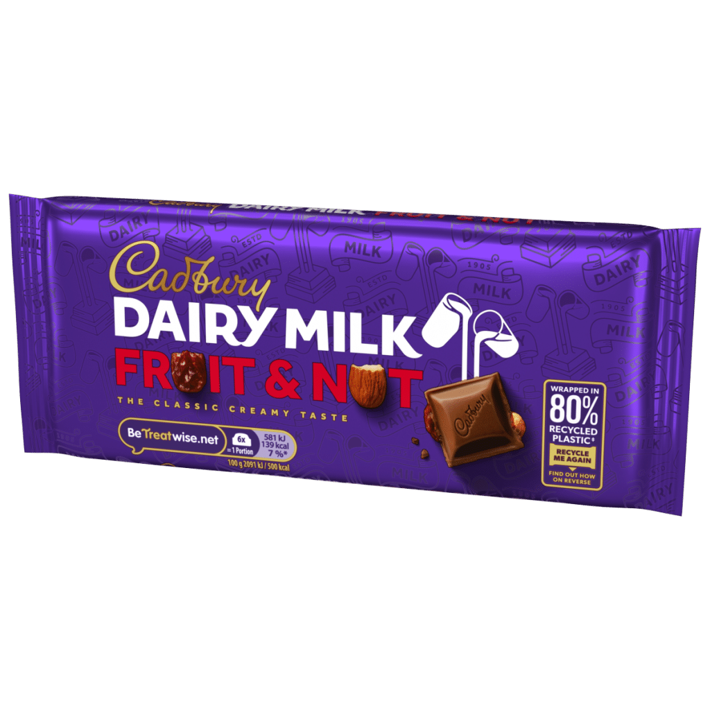 Cadbury Dairy Milk Fruit and Nut Chocolate Bar 110 g