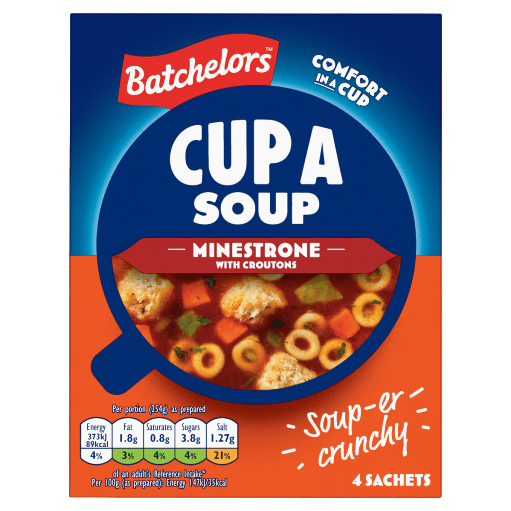 Batchelors Cup a Soup 4 Minestrone with Croutons Sachets 94g