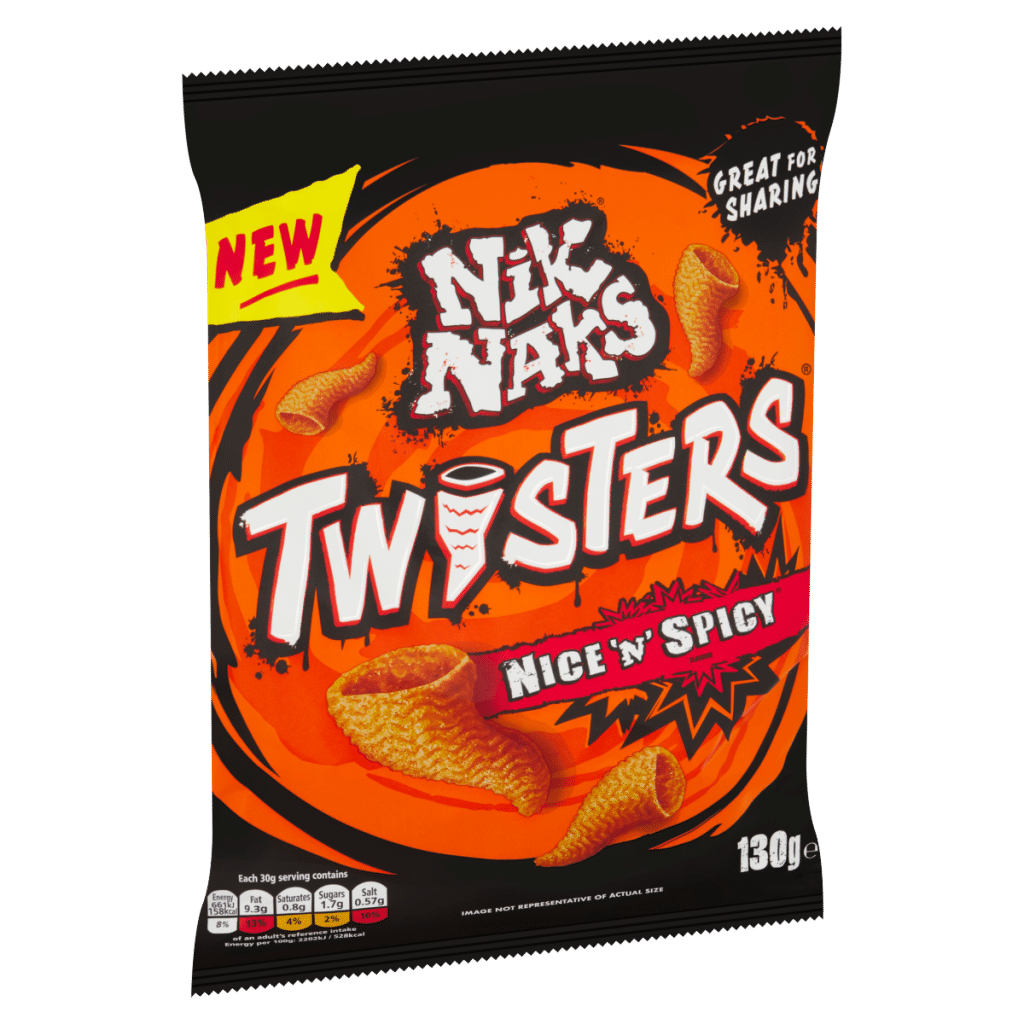 Nik Naks Twisters Nice ‘N’ Spicy 130g