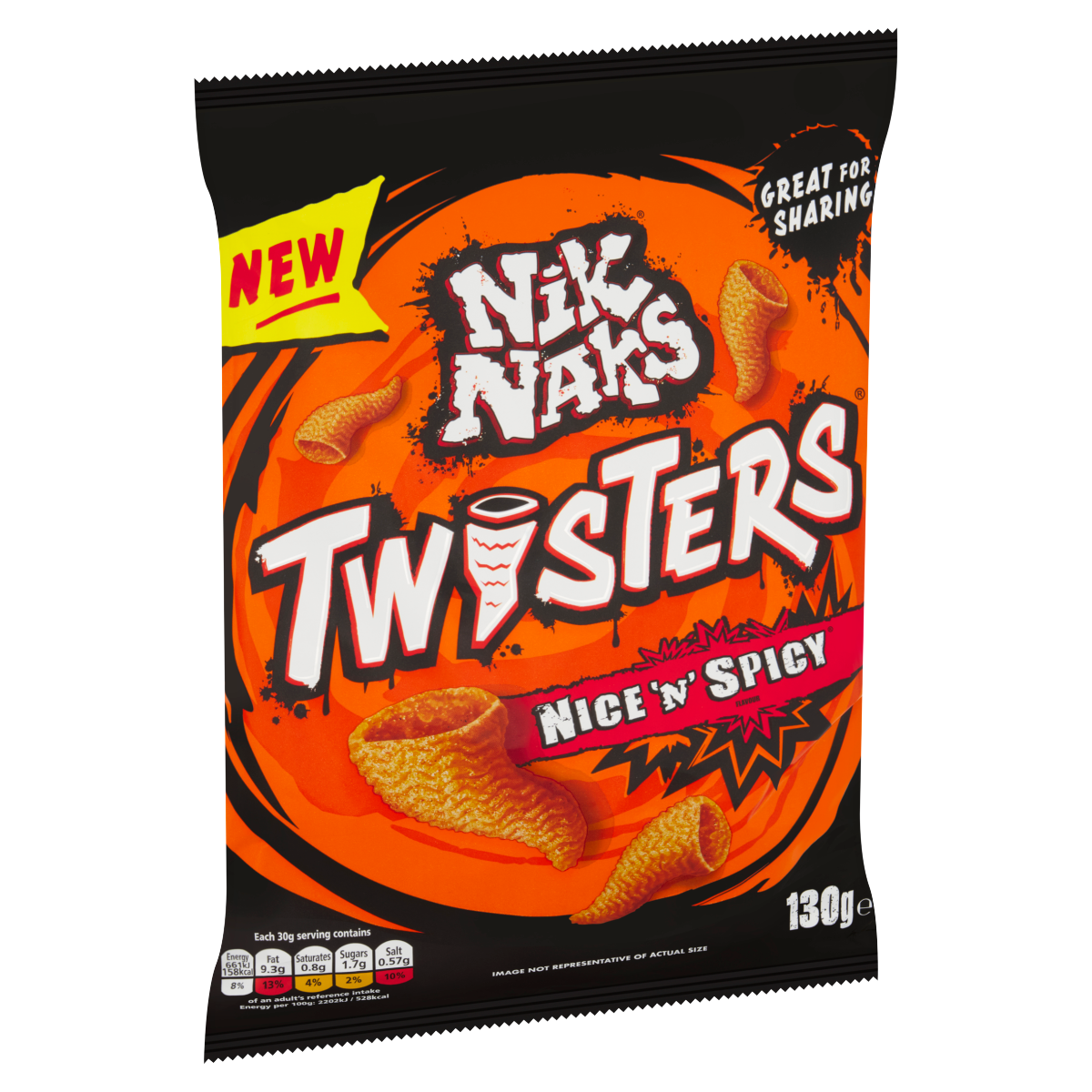 Nik Naks Twisters Nice ‘N’ Spicy 130g