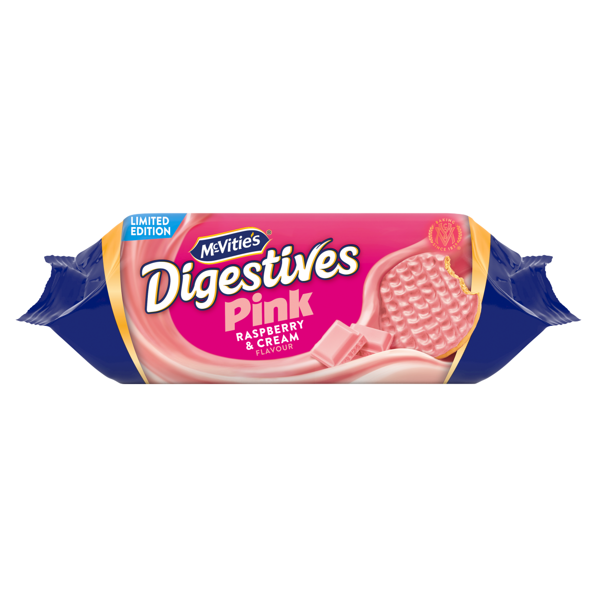 McVitie’s Limited Edition Digestive Pink Raspberry & Cream Flavour 232g