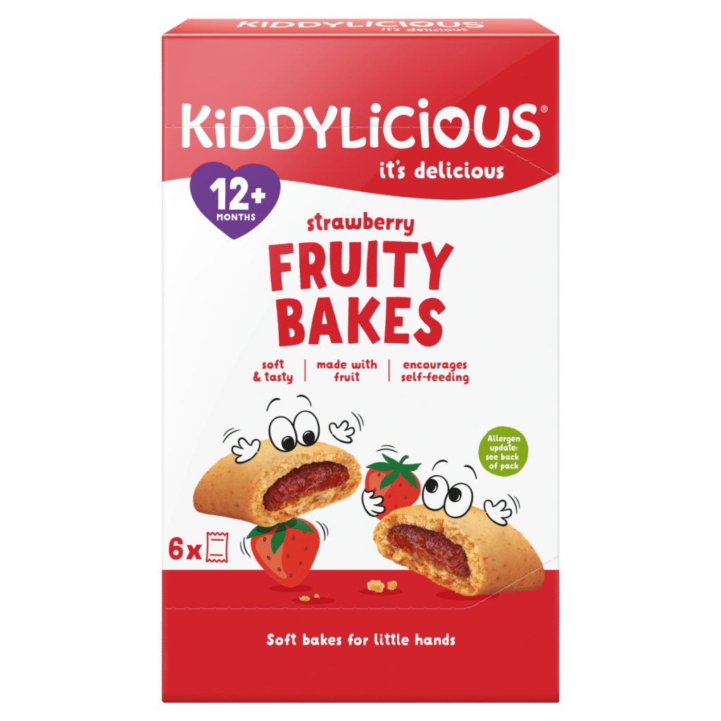 Kiddylicious Strawberry Fruity Bakes 12+ Months 6 x 22g (132g)