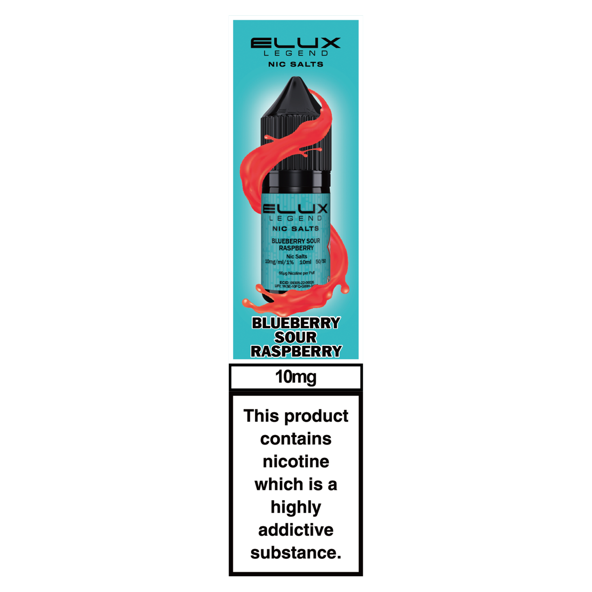 Elux Legend Nic Salts Blueberry Sour Raspberry 10mg
