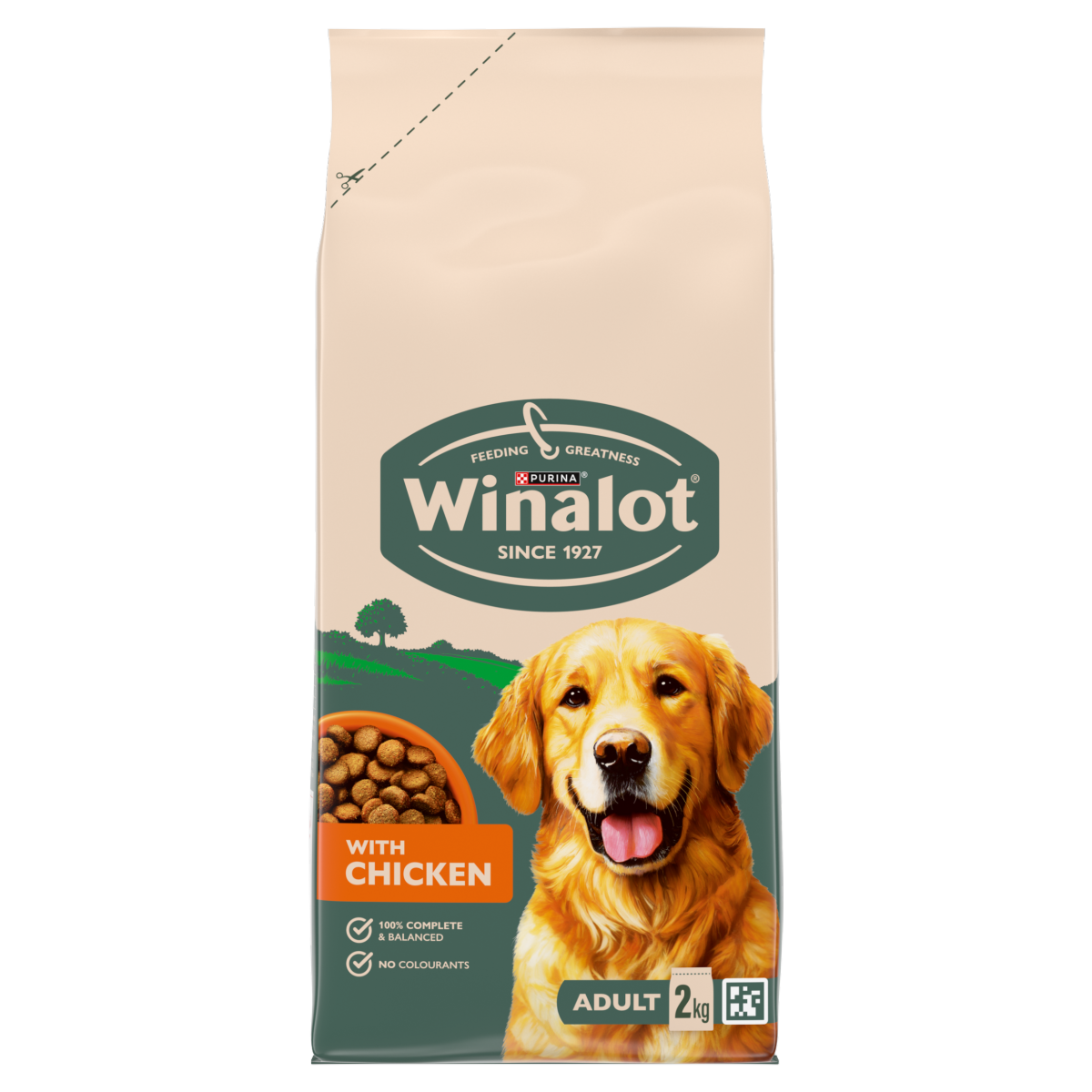 WINALOT Chicken Dry Dog Food 2kg