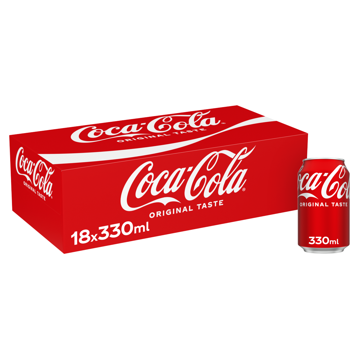 Coca-Cola Original Taste 18 x 330ml Cans