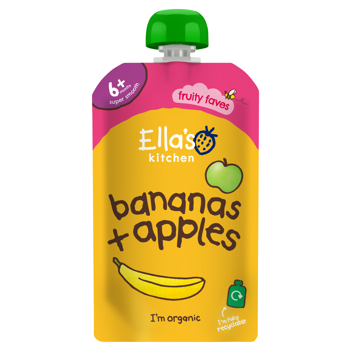 Ella’s Kitchen Bananas + Apples 6+ Months 120g