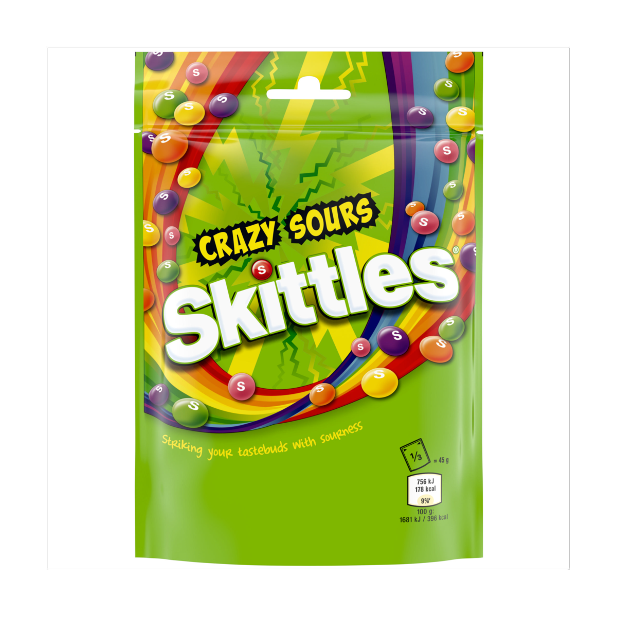 Skittles Sours Sweets Bag 136g