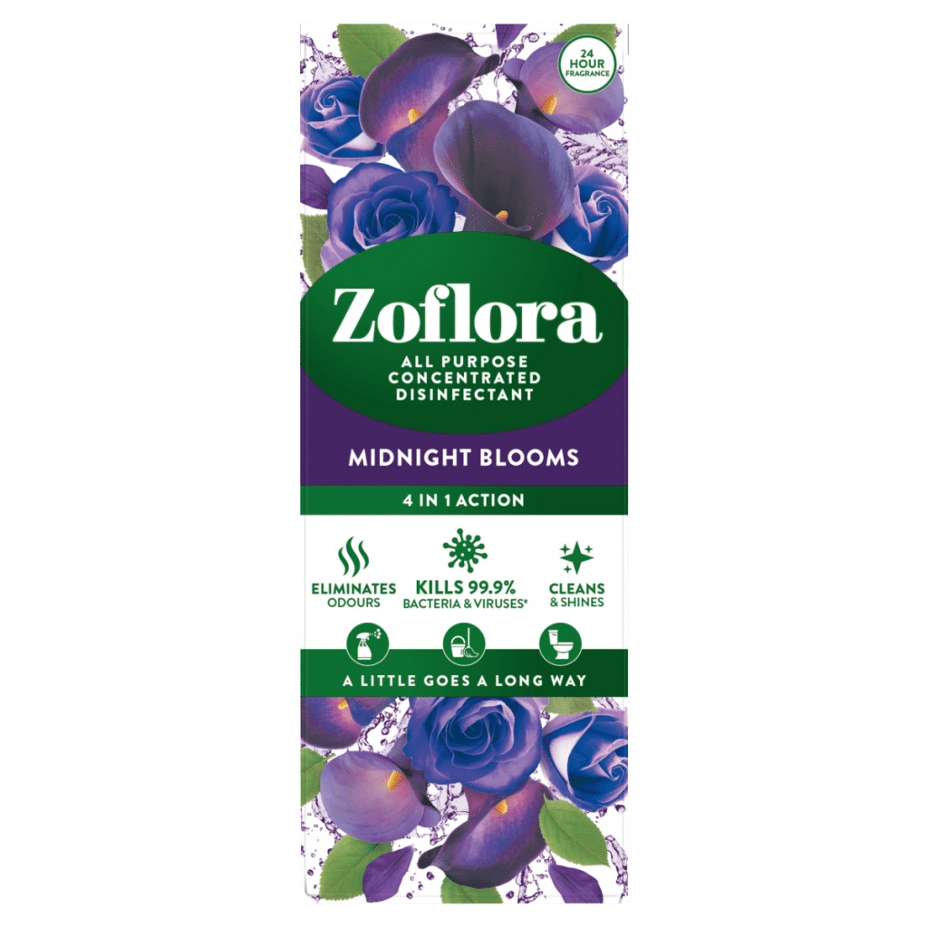 Zoflora 4 in 1 Action All Purpose Concentrated Disinfectant Midnight Blooms 120ml